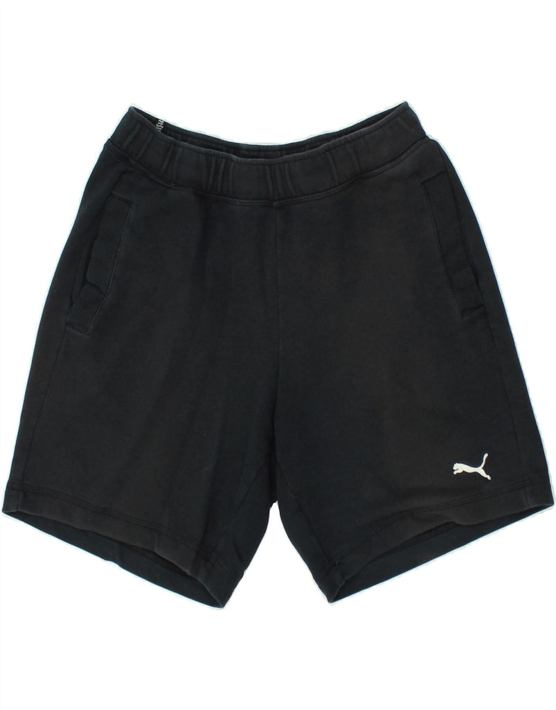 PUMA Mens Sport Shorts Medium Black | Vintage Puma | Thrift | Second-Hand Puma | Used Clothing | Messina Hembry 