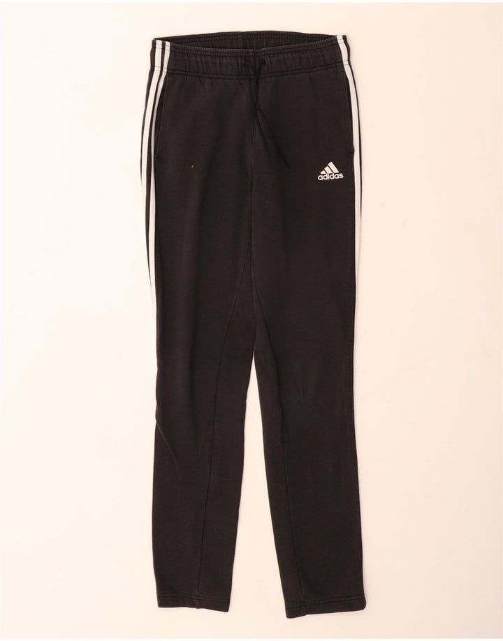 ADIDAS Womens Tracksuit Trousers UK 4/6 XS Black Cotton