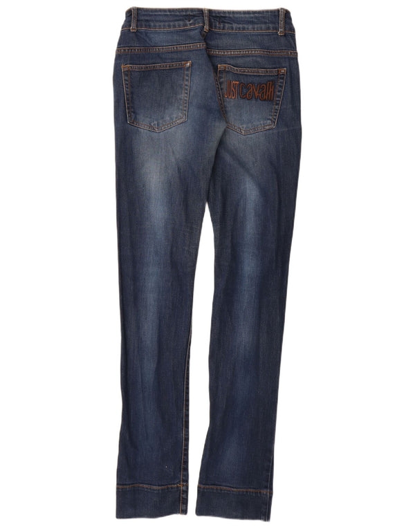 Just Cavalli Womens Slim Jeans W28 L34 Blue Paisley