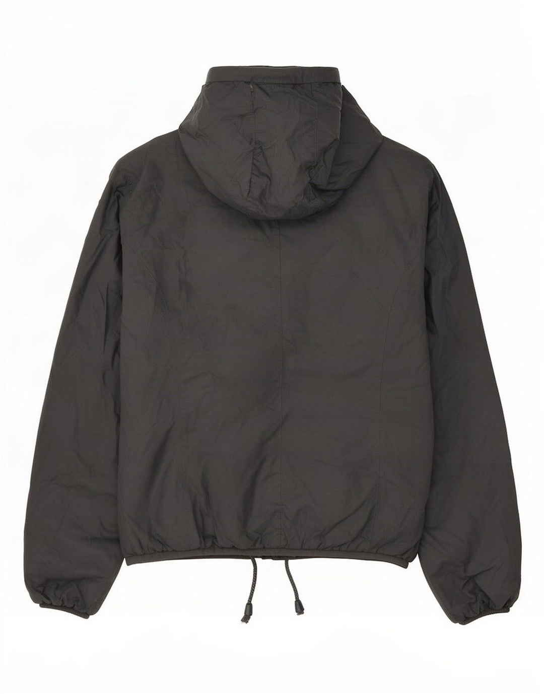 K-Way Womens Hooded Windbreaker Jacket UK 8 Small Grey Polyamide