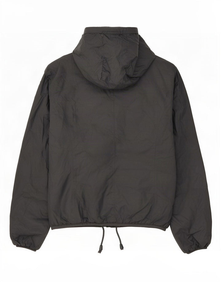 K-Way Womens Hooded Windbreaker Jacket UK 8 Small Grey Polyamide