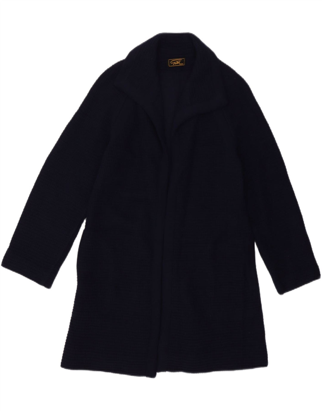 Gibi Womens Longline Open Cardigan Sweater IT 42 Medium Navy Blue