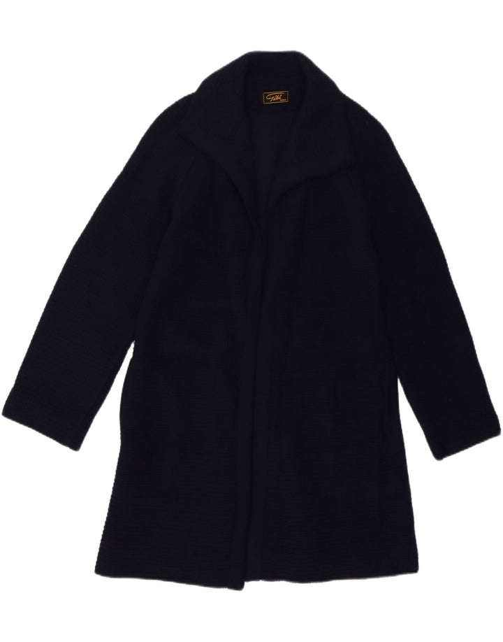 Gibi Womens Longline Open Cardigan Sweater IT 42 Medium Navy Blue