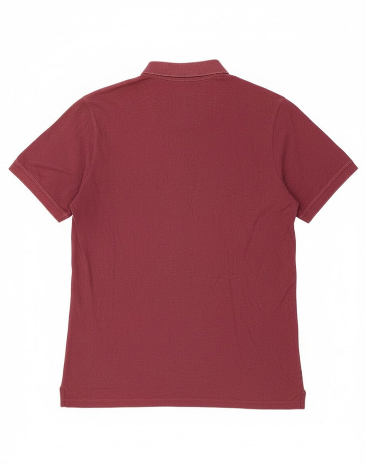 Bench Mens Polo Shirt XL Burgundy Cotton