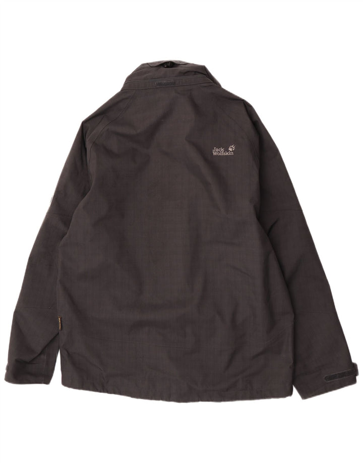 Jack Wolfskin Mens Rain Jacket UK 40 Large Black Polyester
