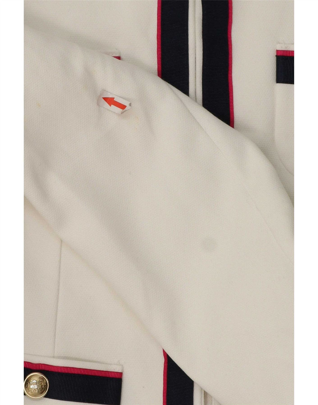 Zara Womens Blazer Jacket UK 10 Small White Striped