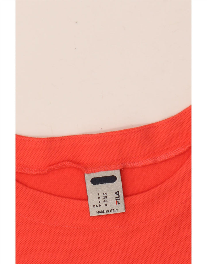 FILA Womens Crop T-Shirt Top IT 44 Medium Orange