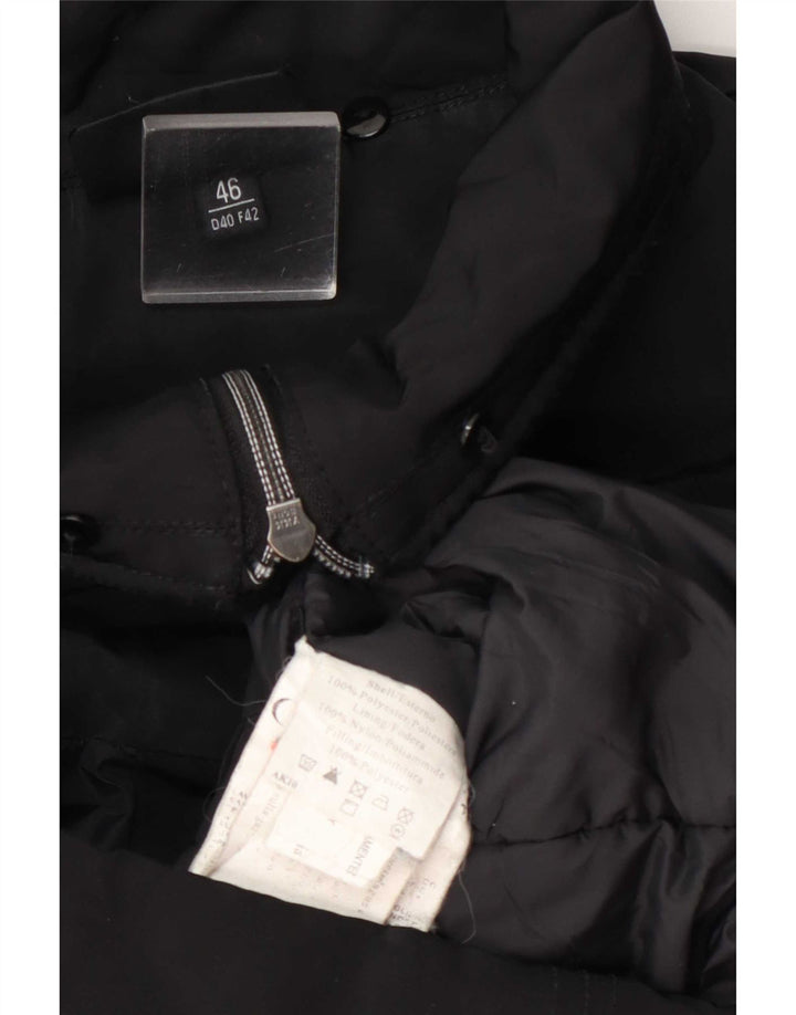 Canadiens Womens Utility Jacket IT 46 Large Black Polyester