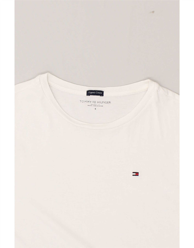 TOMMY HILFIGER Mens T-Shirt Top Small White Cotton Vintage Tommy Hilfiger and Second-Hand Tommy Hilfiger from Messina Hembry 