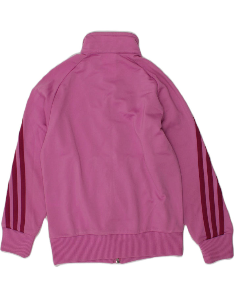 ADIDAS Girls Tracksuit Top Jacket 5-6 Years Pink Polyester | Vintage Adidas | Thrift | Second-Hand Adidas | Used Clothing | Messina Hembry 