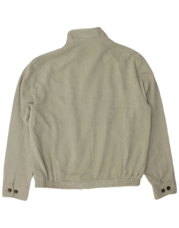 Marks & Spencer Mens Bomber Jacket UK 38 Medium Green Polyester