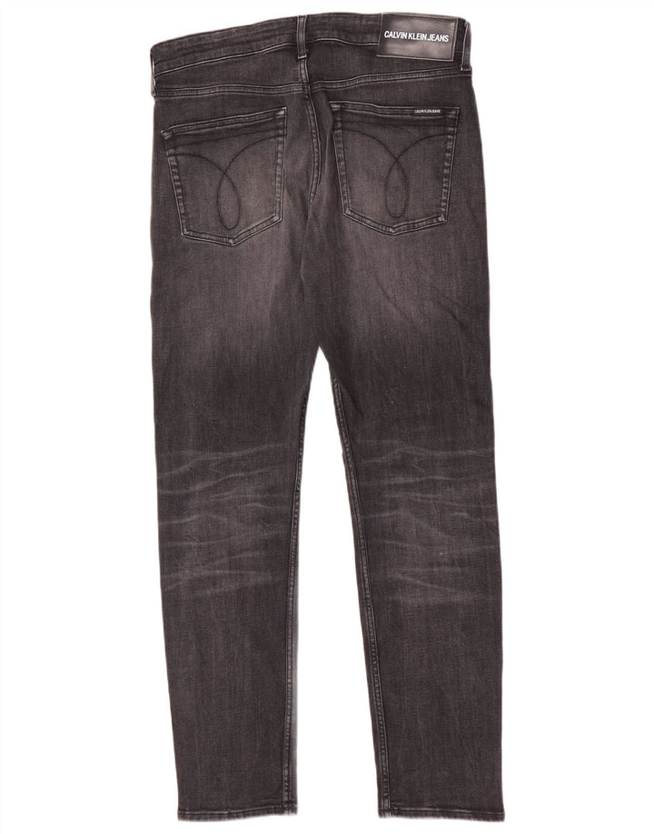 Calvin Klein Mens Slim Jeans W32 L30 Grey Cotton