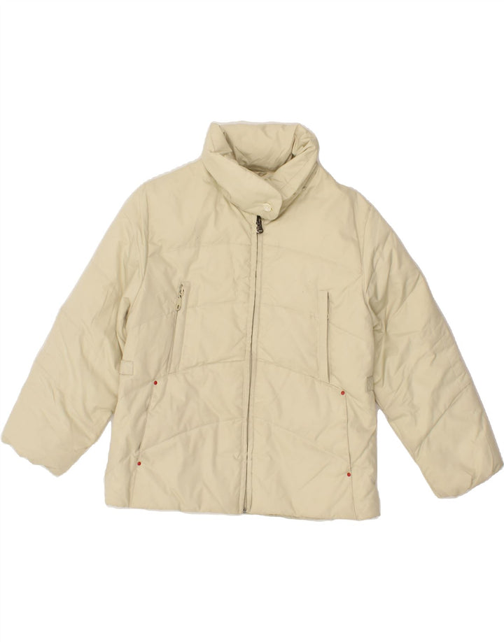 DIADORA Girls Padded Jacket 7-8 Years Beige Polyester Vintage Diadora and Second-Hand Diadora from Messina Hembry 