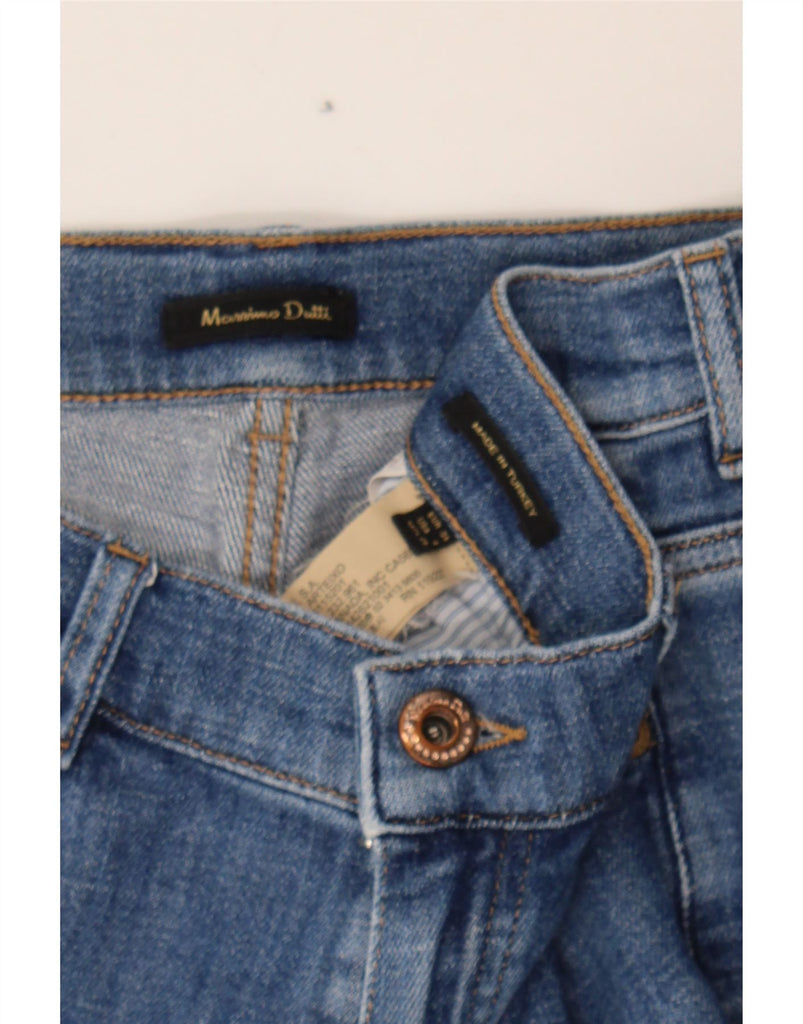MASSIMO DUTTI Womens High Rise Crop Tapered Jeans EU 36 XS W26 L26 Blue Vintage Massimo Dutti and Second-Hand Massimo Dutti from Messina Hembry 