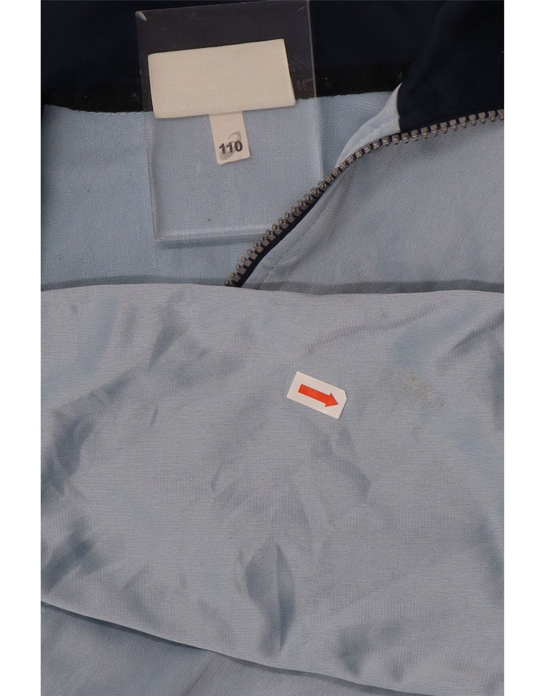 ASICS Boys Tracksuit Top Jacket 5-6 Years Blue Colourblock