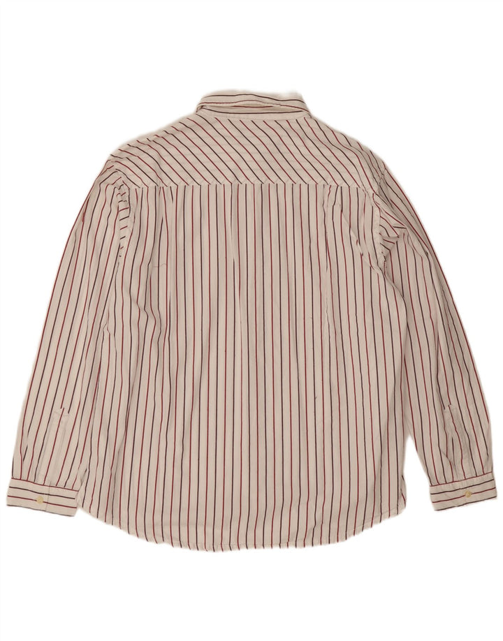 Wrangler Mens Shirt XL White Striped Cotton