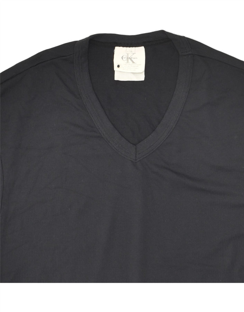 CALVIN KLEIN Mens T-Shirt Top Medium Black Vintage Calvin Klein and Second-Hand Calvin Klein from Messina Hembry 