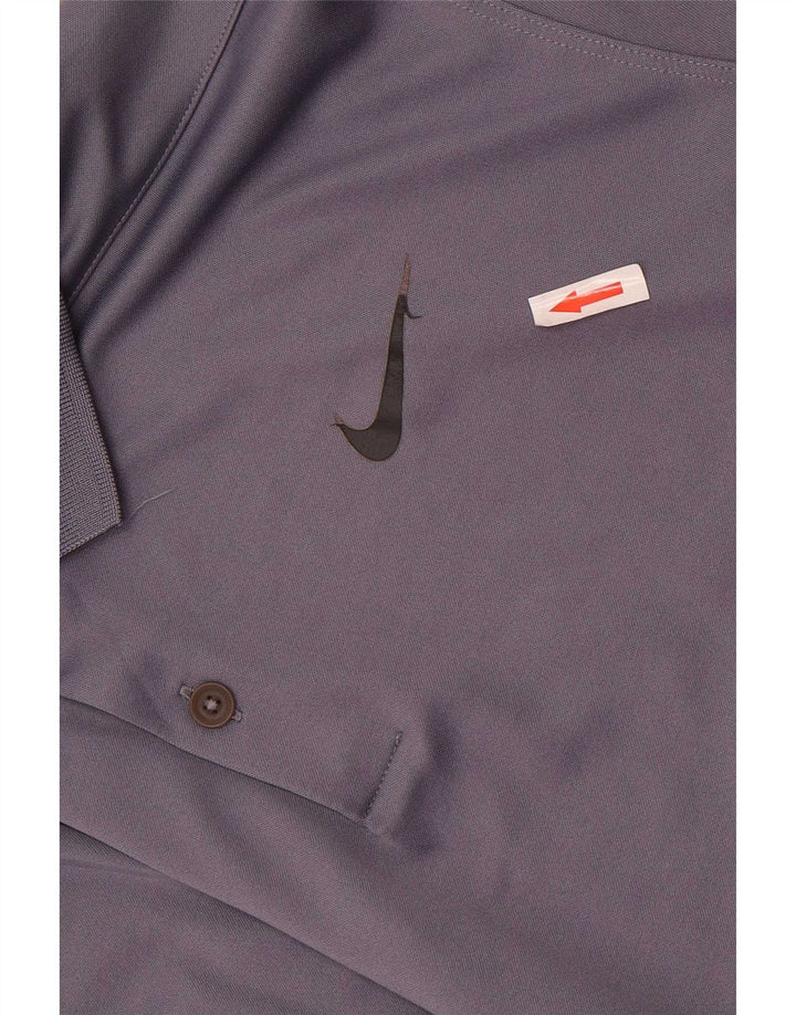 Nike Mens Dri Fit Polo Shirt Large Grey