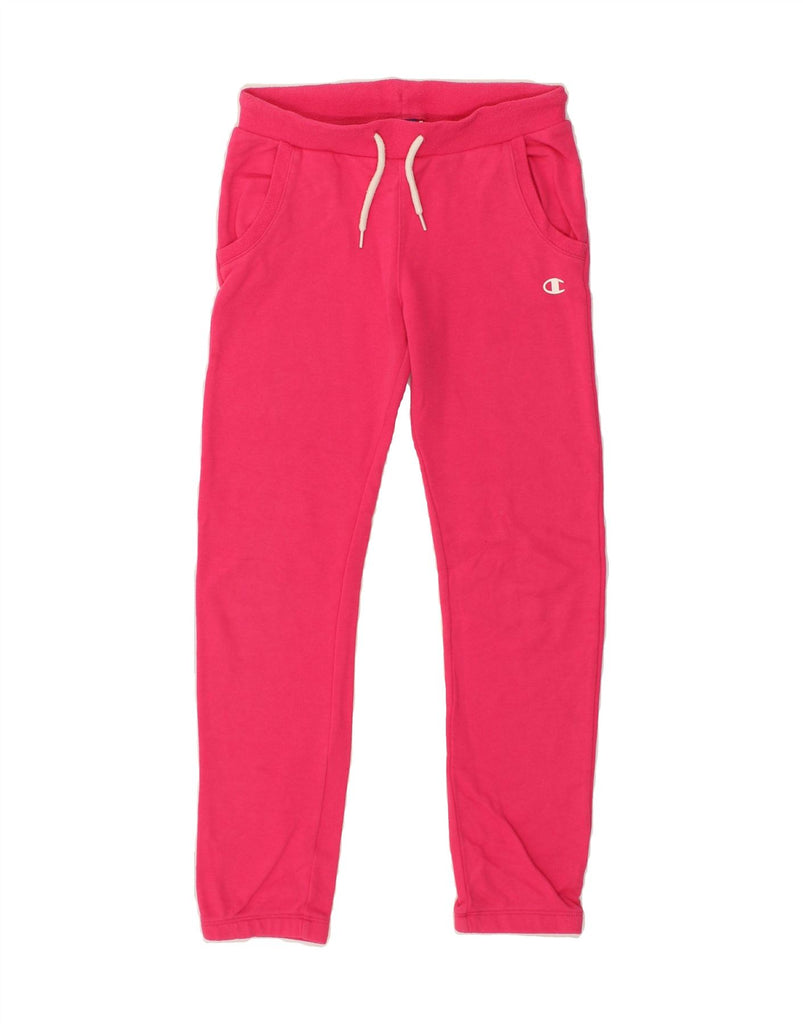 CHAMPION Girls Authentic Tracksuit Trousers 11-12 Years Large Pink Cotton | Vintage Champion | Thrift | Second-Hand Champion | Used Clothing | Messina Hembry 