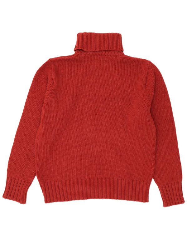 Dockers Mens Roll Neck Jumper Sweater Medium Red