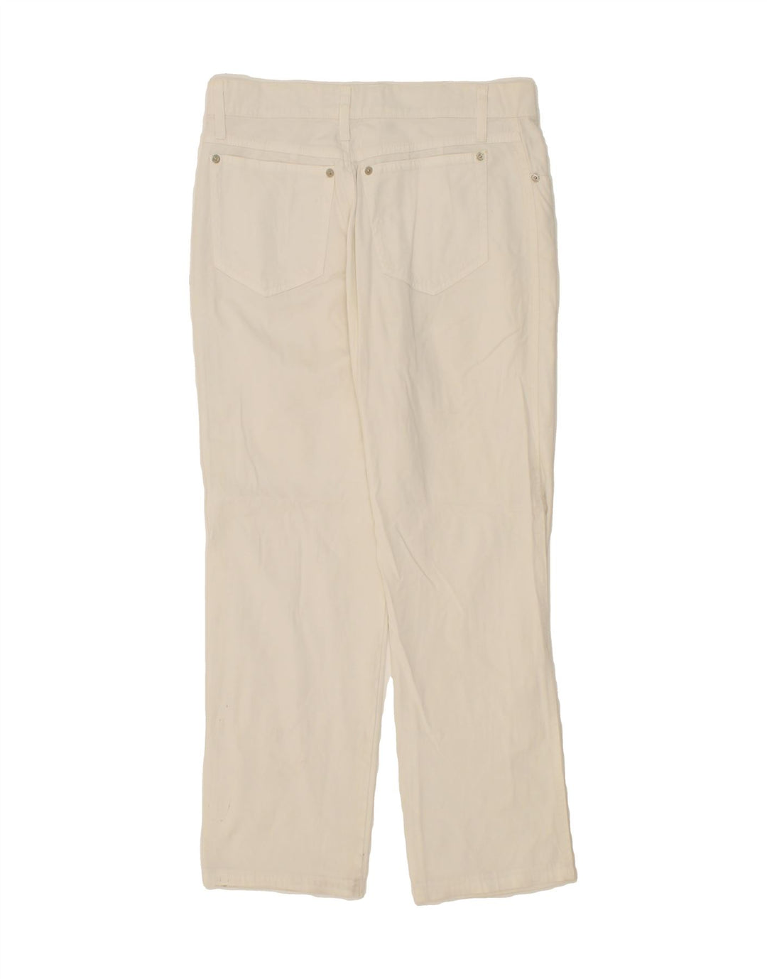 ROCCOBAROCCO Womens Straight Casual Trousers W32 L26  Off White Vintage Roccobarocco and Second-Hand Roccobarocco from Messina Hembry 