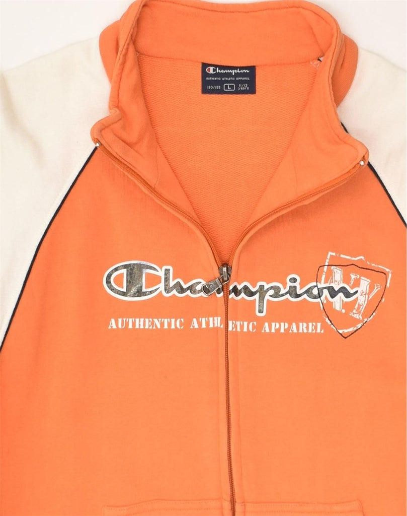 CHAMPION Boys Graphic Tracksuit Top Jacket 11-12 Years Large Orange | Vintage Champion | Thrift | Second-Hand Champion | Used Clothing | Messina Hembry 