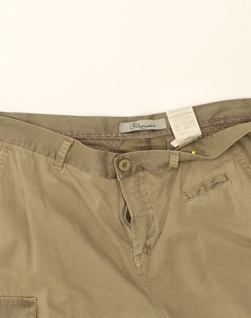 VINTAGE Mens Slim Cargo Trousers W33 L30 Khaki Cotton | Vintage Vintage | Thrift | Second-Hand Vintage | Used Clothing | Messina Hembry 