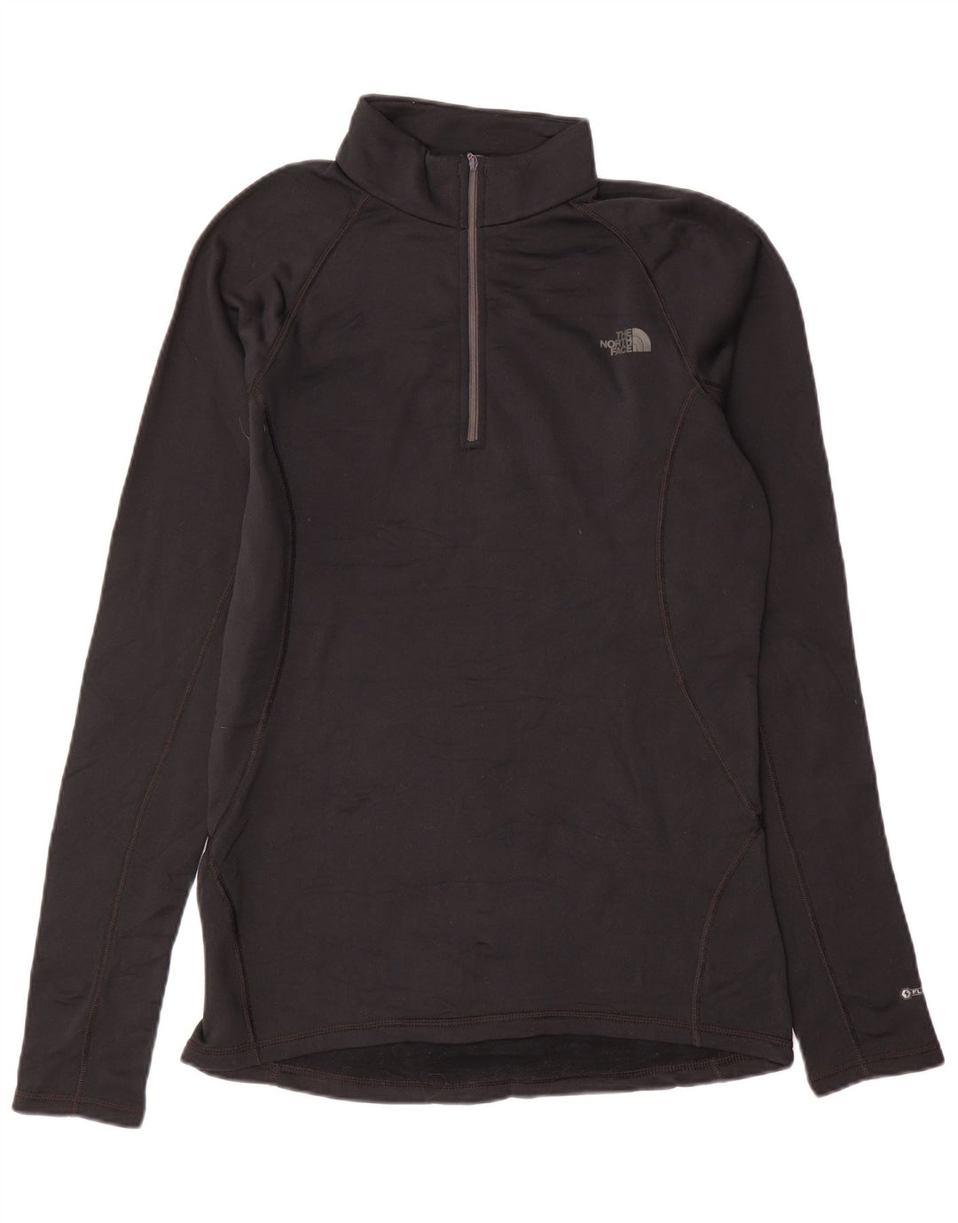 The North Face Mens Zip Neck Regular Fit Top Long Sleeve Medium Black