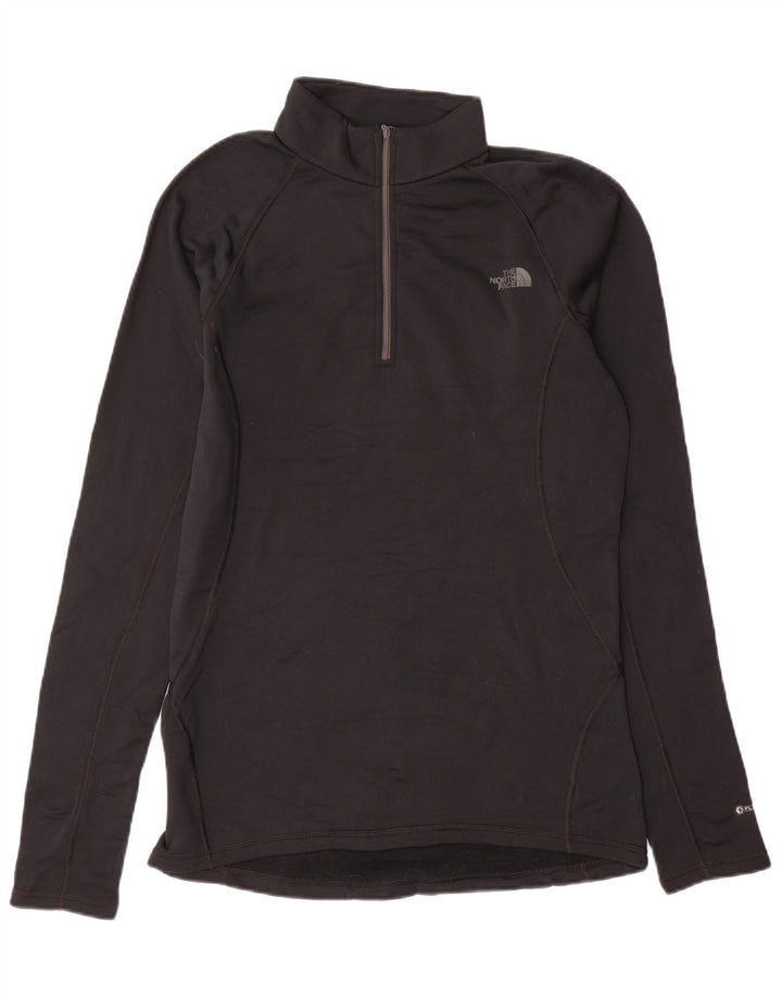 The North Face Mens Zip Neck Regular Fit Top Long Sleeve Medium Black