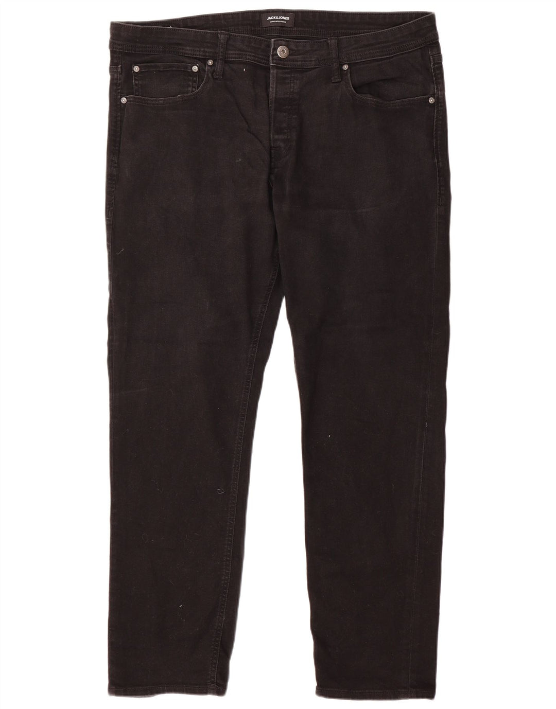 Jack & Jones Mens Slim Jeans W38 L32 Black Cotton