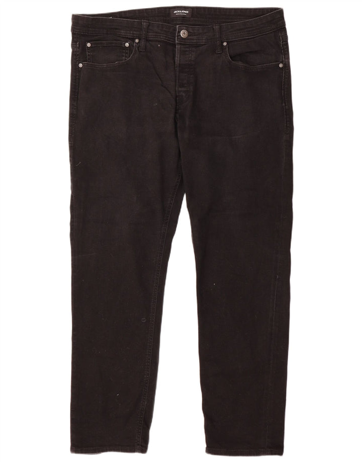 Jack & Jones Mens Slim Jeans W38 L32 Black Cotton