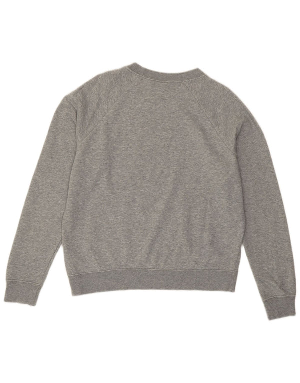 Nike Mens Graphic Sweatshirt Jumper Medium Grey Flecked Cotton