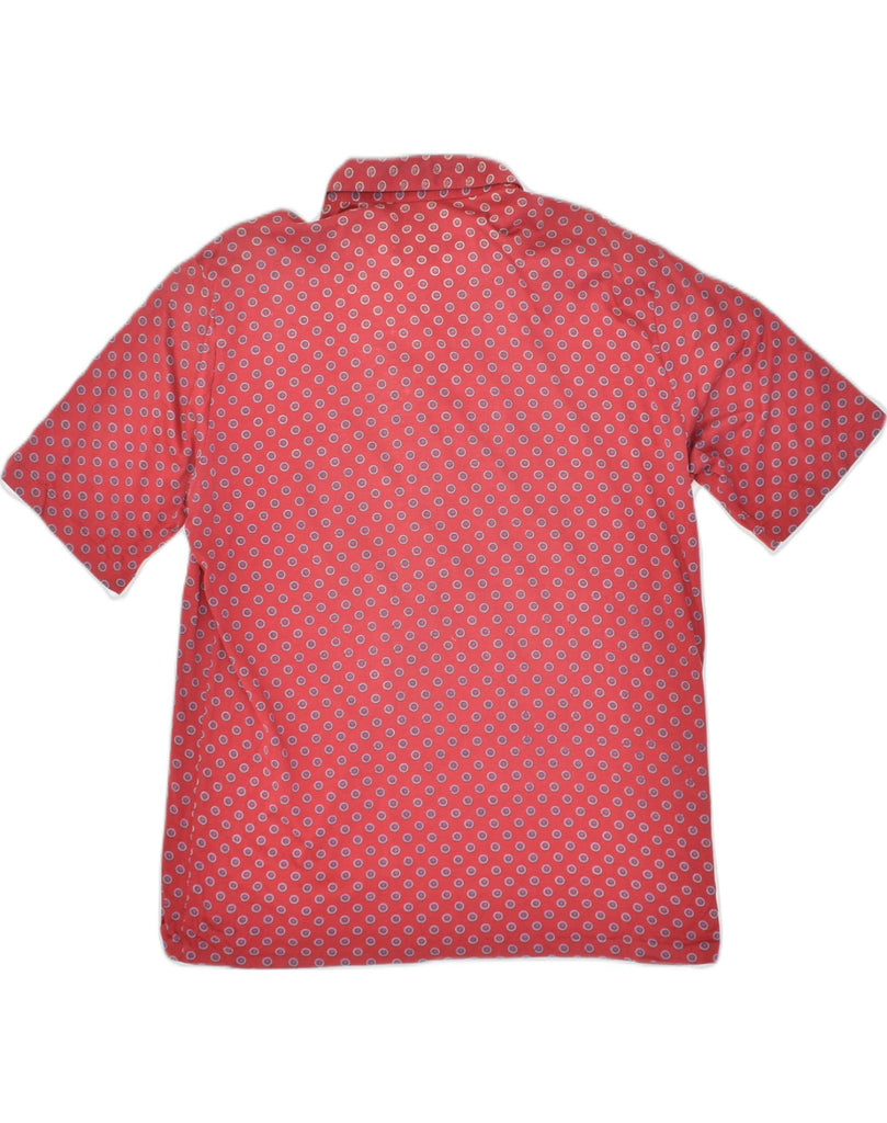 INGRAM Mens Polo Shirt IT 52 Large Red Polka Dot Cotton | Vintage Ingram | Thrift | Second-Hand Ingram | Used Clothing | Messina Hembry 