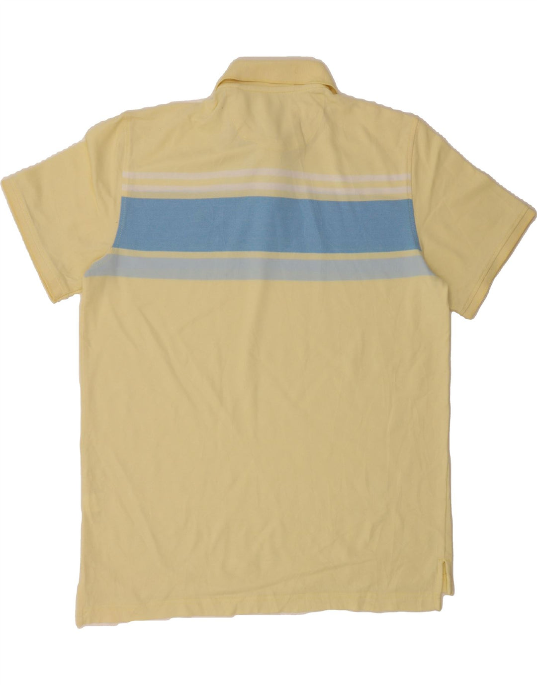IZOD Mens Polo Shirt Large Yellow Colourblock Cotton Vintage Izod and Second-Hand Izod from Messina Hembry 