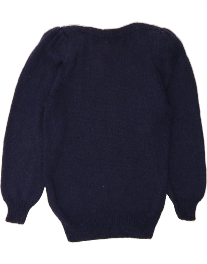 CARTHAGO Womens Boat Neck Jumper Sweater EU 38 Medium Navy Blue Vintage Carthago and Second-Hand Carthago from Messina Hembry 