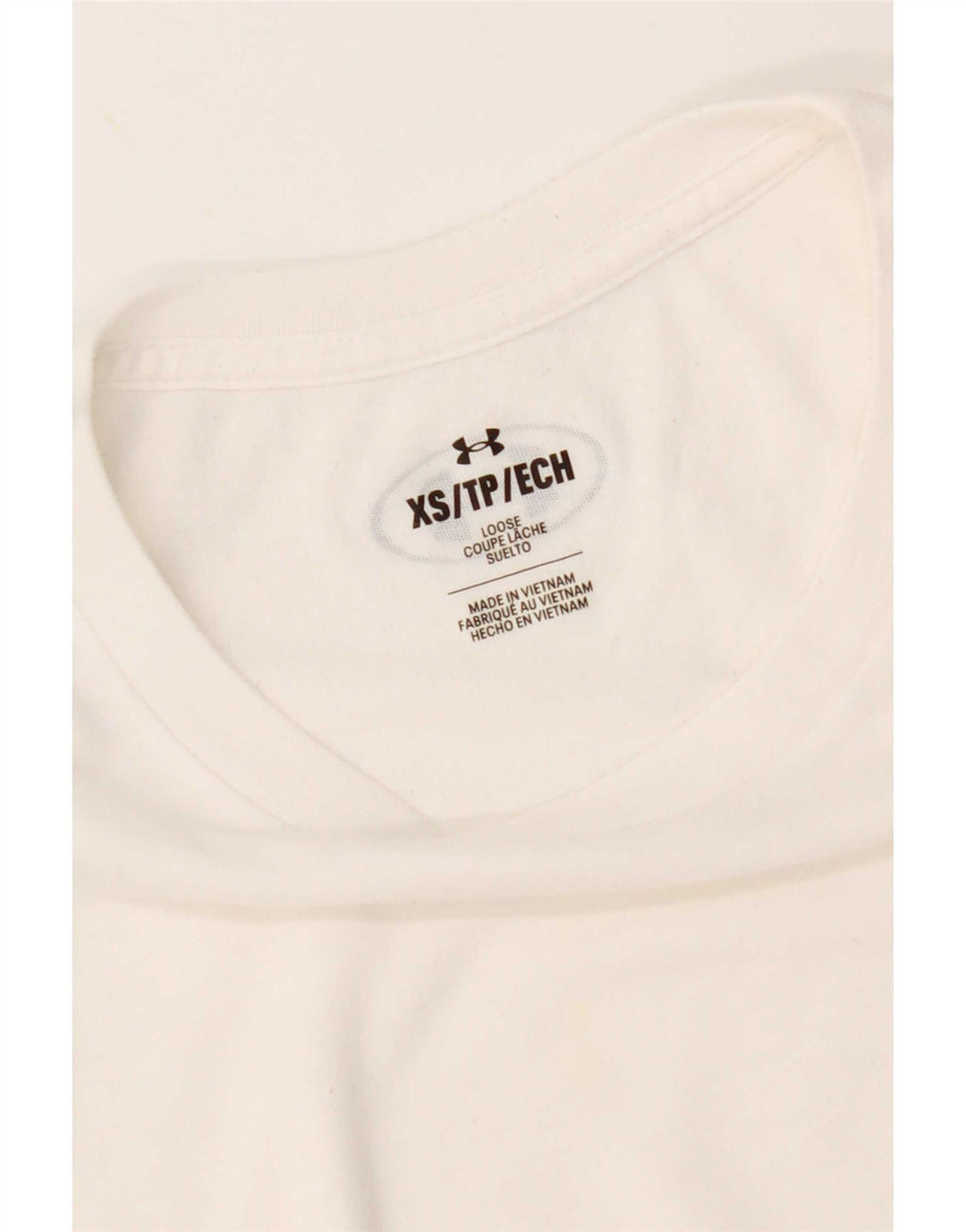 Under Armour Mens T-Shirt Top XS White