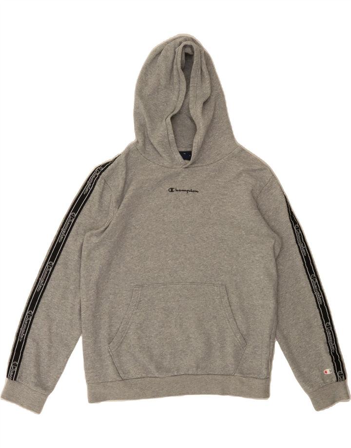 CHAMPION Girls Hoodie Jumper 13-14 Years XL Grey Cotton Vintage Champion and Second-Hand Champion from Messina Hembry 