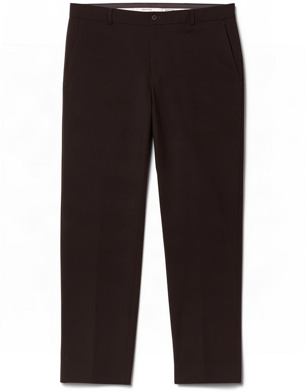 Emporio Armani Mens Straight Chino Trousers IT 52 XL W36 L33 Black Wool