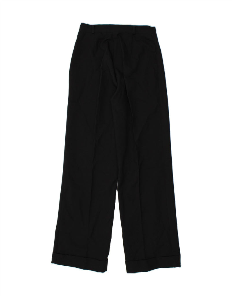 VINTAGE Womens Straight Chino Trousers IT 44 Medium W26 L31 Black Vintage Vintage and Second-Hand Vintage from Messina Hembry 