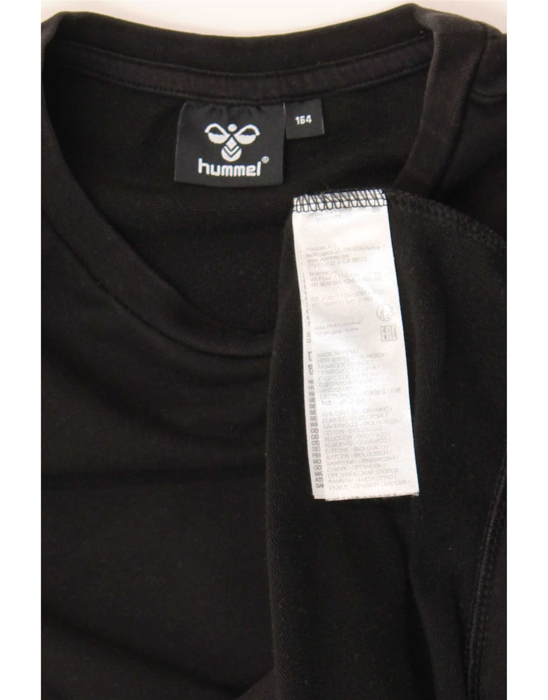 Hummel Boys Graphic Sweatshirt Jumper 13-14 Years Black Cotton