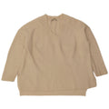 All Saints Womens Oversized V-Neck Jumper Sweater UK 14 Medium Off White