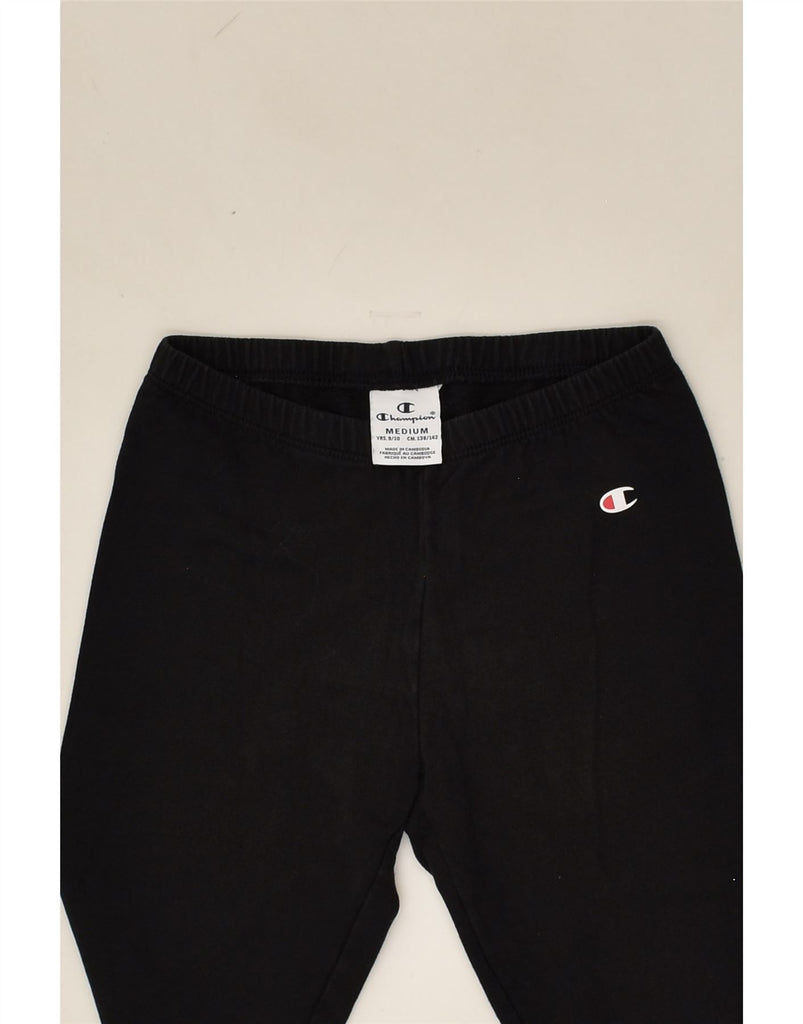 CHAMPION Girls Leggings 9-10 Years Medium Black | Vintage Champion | Thrift | Second-Hand Champion | Used Clothing | Messina Hembry 