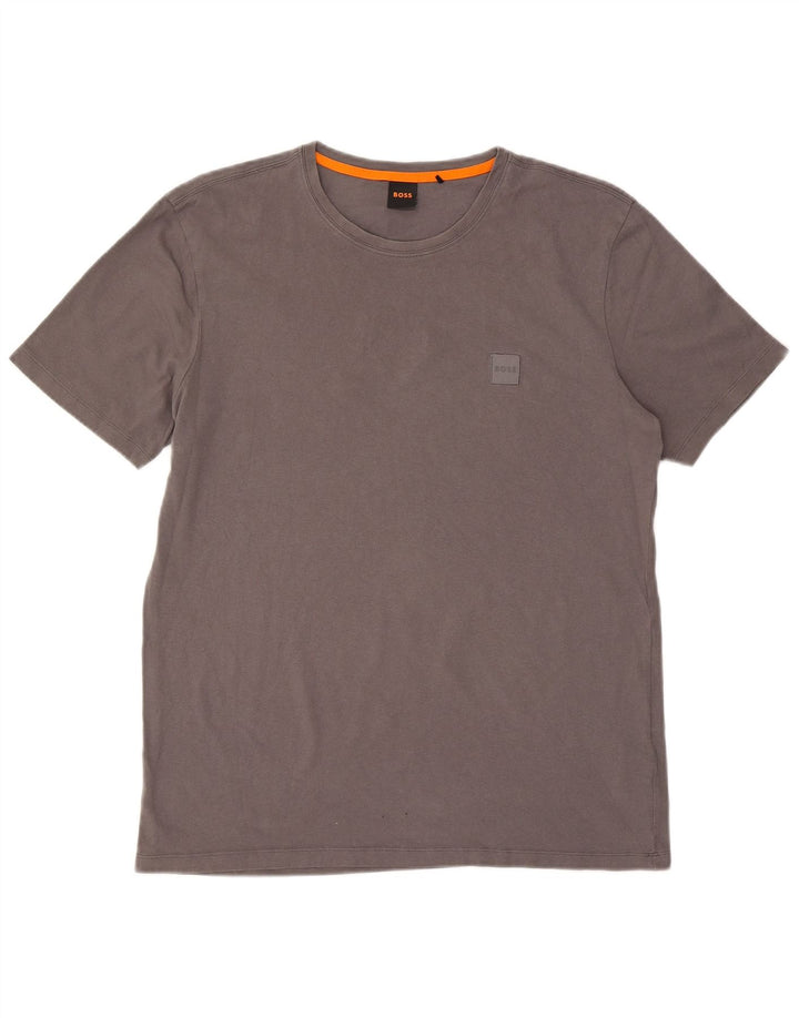 Hugo Boss Mens T-Shirt Top XL Grey