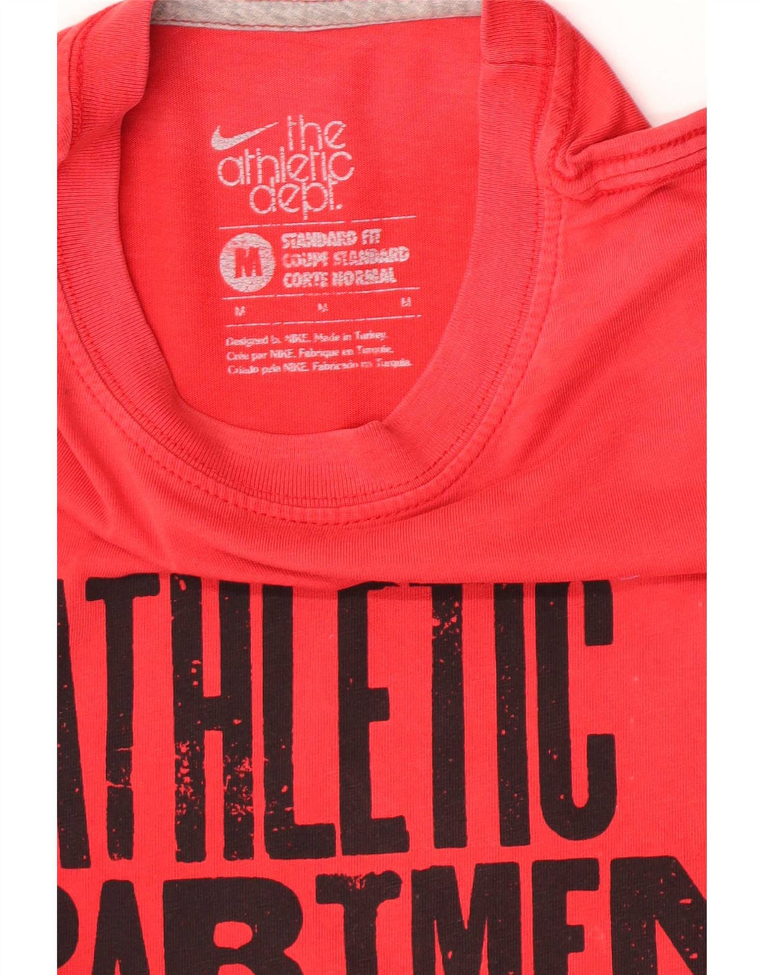 Nike Mens Standard Fit Graphic T-Shirt Top Medium Red
