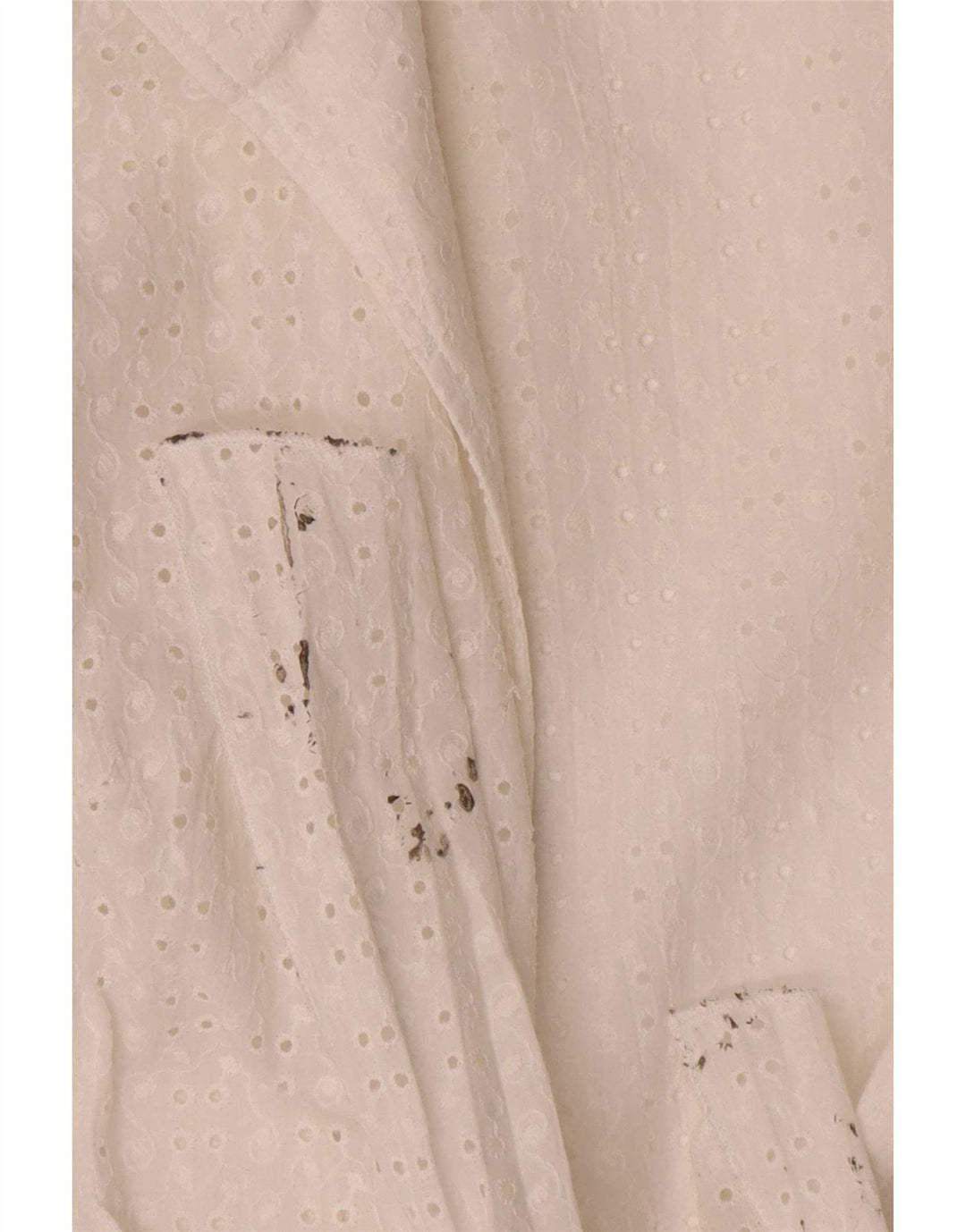 Naracamicie Womens Wrap Shirt Blouse US 2 XS White Cotton