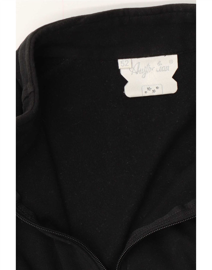 AUSTRALIAN L'ALPINA Womens Tracksuit Top Jacket IT 52 2XL Black