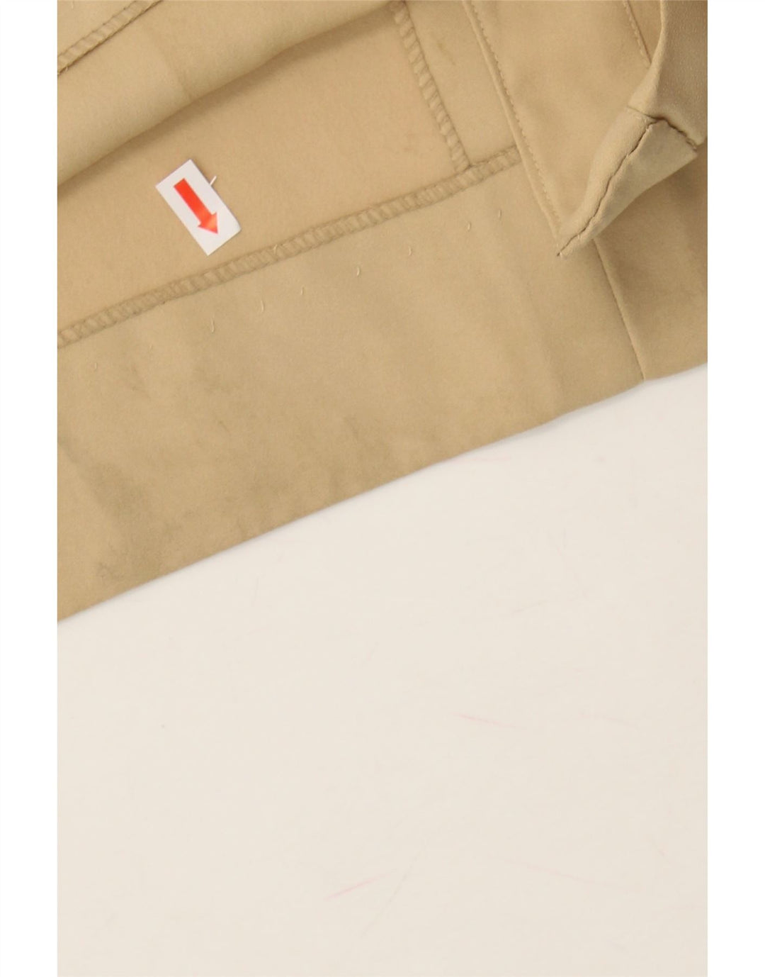 LUCIANO SOPRANI Womens Longline Open Blazer Jacket UK 12 Medium Beige Vintage Luciano Soprani and Second-Hand Luciano Soprani from Messina Hembry 