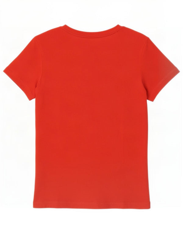 Adidas Womens Graphic T-Shirt Top UK 8 Small Red Cotton