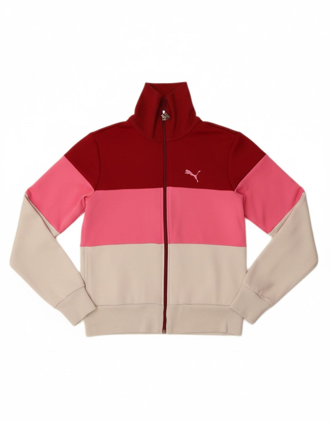 PUMA Womens Tracksuit Top Jacket UK 10 Small  Multicoloured Colourblock Vintage Puma and Second-Hand Puma from Messina Hembry 