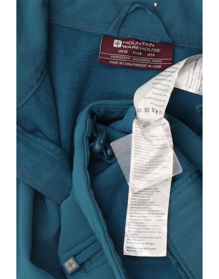 Mountain Warehouse Womens Tracksuit Top Jacket UK 10 Small Blue Polyester